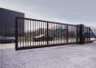 A black FFL 95 Manual Cantilever Gate Securing a Private Carpark
