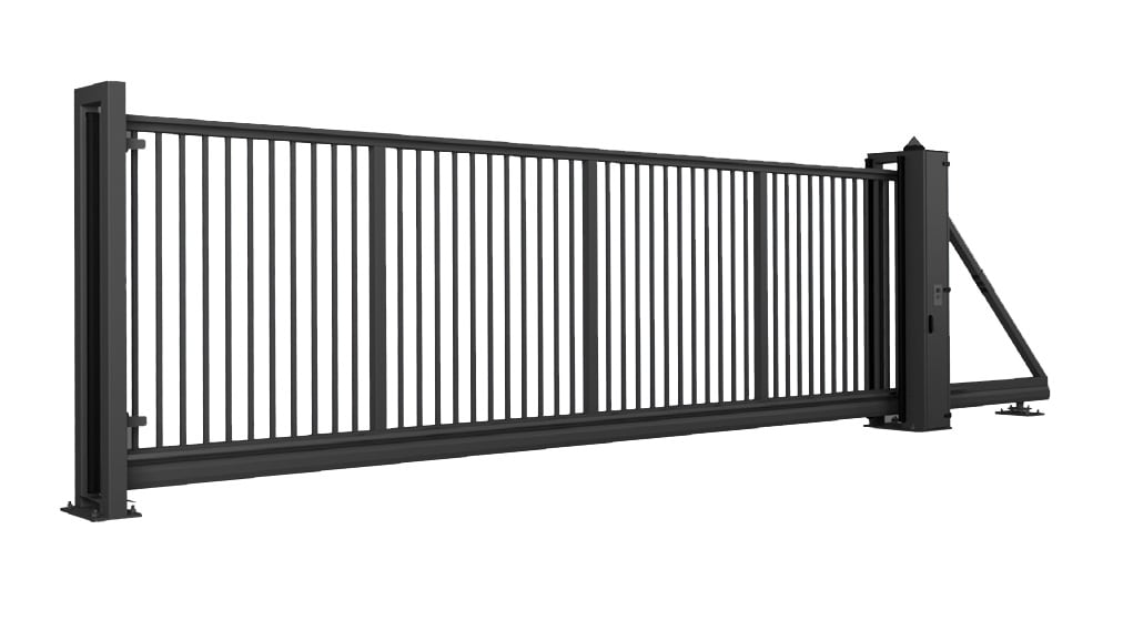 Gate Installation Safety 1st Wide And Sturdy Sliding Metal Gate