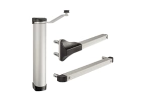 Locinox Lion Hydraulic Gate Closer for Gates up to 1100mm Wide and 75kg - Silver