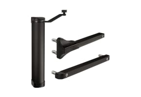 Locinox Lion Hydraulic Gate Closer for Gates Up to 1100mm Wide and  75kg - Black
