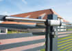 Hydraulic Gate Closer Attached To a Gate 