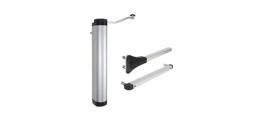 Contents of the Locinox Verticlose 2 Hydraulic Gate Closer with silver finish 