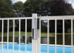 Locinox Tiger Compact Hinge and Hydraulic Gate Closer attached to a gate 