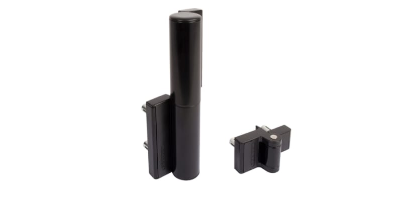 Locinox Tiger Compact Hinge and Hydraulic Gate closer with a Black finish