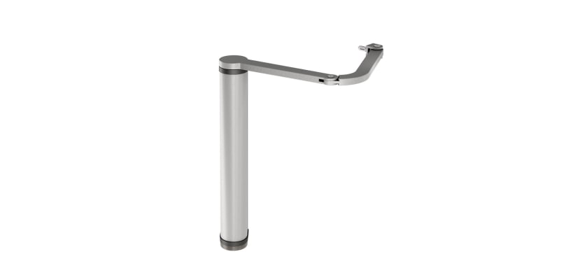 Angled View of the Motorised Gate Closer with Articulated Arm 