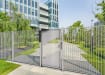 Motorised Gate Closer Attached to a closed Gate 