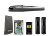 All of the components included within the Above Ground Electromechanical Single Leaf Gate Operator Kit 