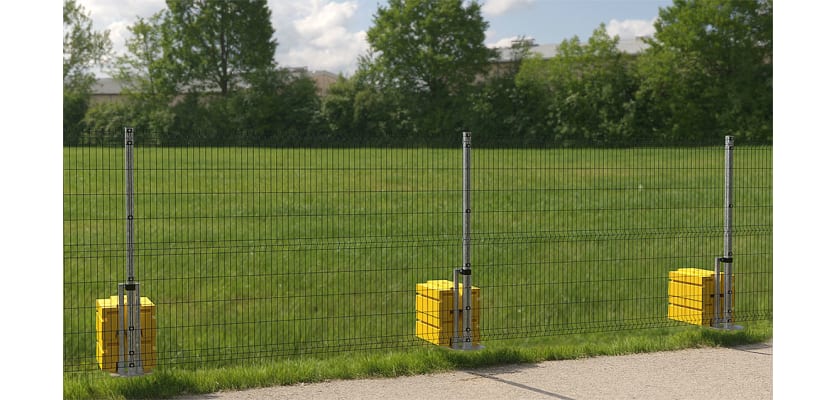 2.4m High RapidShield V mesh installed along the boundary of a park
