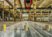 2.4m RapidShield V mesh Fencing inside a manufacturing unit 