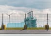 The 2.4m High RapidShield V Mesh Fencing protecting an Electrical Power Station