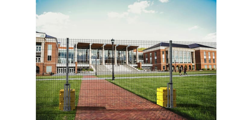 1.8m High RapidShield 868 Mesh outside of a School 