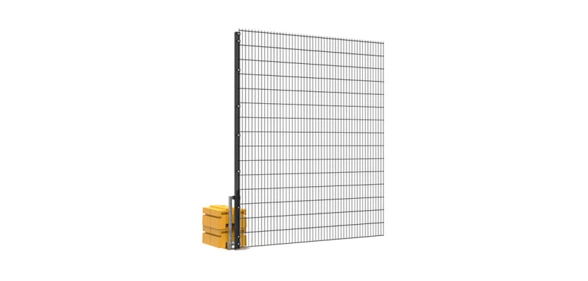 3.0m High RapidShield 868 Mesh Fencing with Ballast system - Black