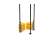 RapidShield 2.0m High Corner Posts and Ballast System - Black Powder Coated Finish