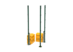 RapidShield 2.4m High Corner Posts and Ballast System - Green Powder Coated Finish