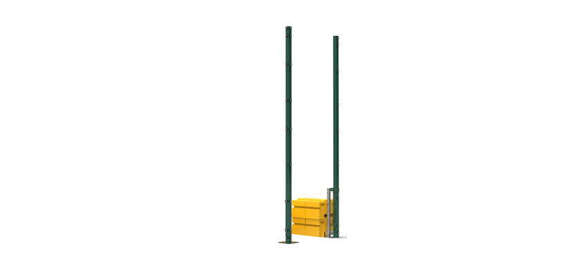 RapidShield 3.0m Corner Post Kits with ballast block system - Green