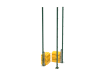 RapidShield 3.0m High Corner Posts and Ballast System - Green Powder Coated Finish