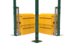 3.0m High RapidShield Corner Post Systems - Green Powder Coated Finish