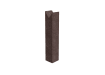 Plastic Composite Knee Rail Birdsmouth Post in Brown