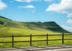 Recycled Plastic Post and Rail Fencing installed round mountains 