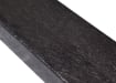Close up of the black finish