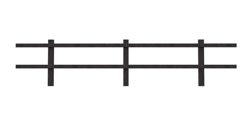 Black two rail system