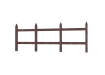 Brown Two Rail Recycled Plastic Mortised Post and Rail Fencing