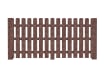 Brown 1.2m High Dome Top Recycled Plastic Picket Pale Fencing