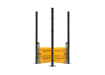 RapidShield 1.8m High 868 Mesh Corner Post Kits with ballast block system - Black 