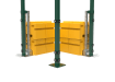 1.8m High RapidShield 868 Mesh Corner Post Systems - Green Powder Coated Finish