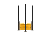 RapidShield 2.0m High 868 Mesh Corner Post Kits with ballast block system - Black 
