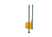 RapidShield 2.0m High 868 Mesh Corner Posts and Ballast System - Green Powder Coated Finish