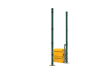 RapidShield 2.0m High 868 Mesh Corner Post Kits with ballast block system - Green