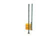 RapidShield 2.4m High 868 Mesh Corner Posts and Ballast System - Green Powder Coated Finish
