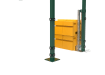 2.4m High RapidShield 868 Mesh Corner Post Systems - Green Powder Coated Finish
