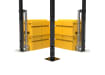 3.0m High RapidShield 868 Mesh Corner Post Systems - Black Powder Coated Finish