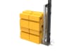 Close up of the RapidShield V Mesh Fencing with the Ballast system 