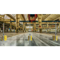 RapidShield 358 Mesh Fencing in an Industrial Warehouse 