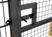 Close up of the Sliding Latch for the RapidShield 2.0m High x 1.2m Wide Single Leaf Gate Kit - Black Finish