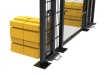 Close up of the Ballast system on the RapidShield 2.0m x 1.2m Wide Single Leaf Gate with Black Finish