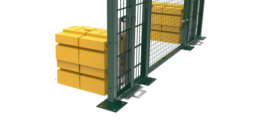 4m High Single Leaf Gate for Safety