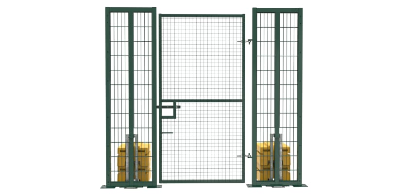2.4m high single leaf gate kit by RapidShield®