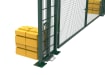 Close up of the Ballast system on the RapidShield 2.0m High x 4.0m Wide Double Leaf Gate with Green Finish