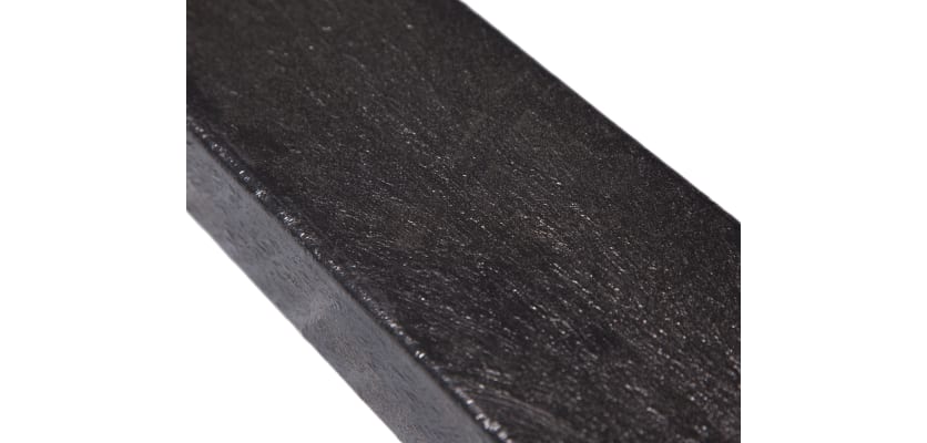 Close up of the black finish 
