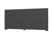 Black Recycled Plastic Closed Board Fencing System
