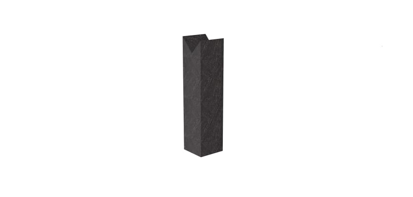 1.2m High Recycled Plastic Knee Rail Post