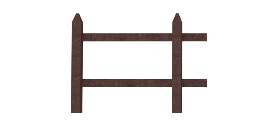 Brown 1.7m Recycled Plastic Mortised Post