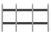 Black Recycled Plastic Horizontal Rails for Mortised Fencing
