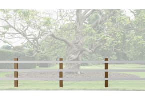 2.0m Recycled Plastic Post to suit 1.5m Post and Rail System