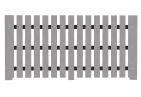 3.1m Horizontal Rail for Recycled Plastic Picket Pale Fencing 