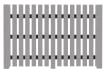 3.1m Horizontal Rail for Recycled Plastic Picket Pale Fencing
